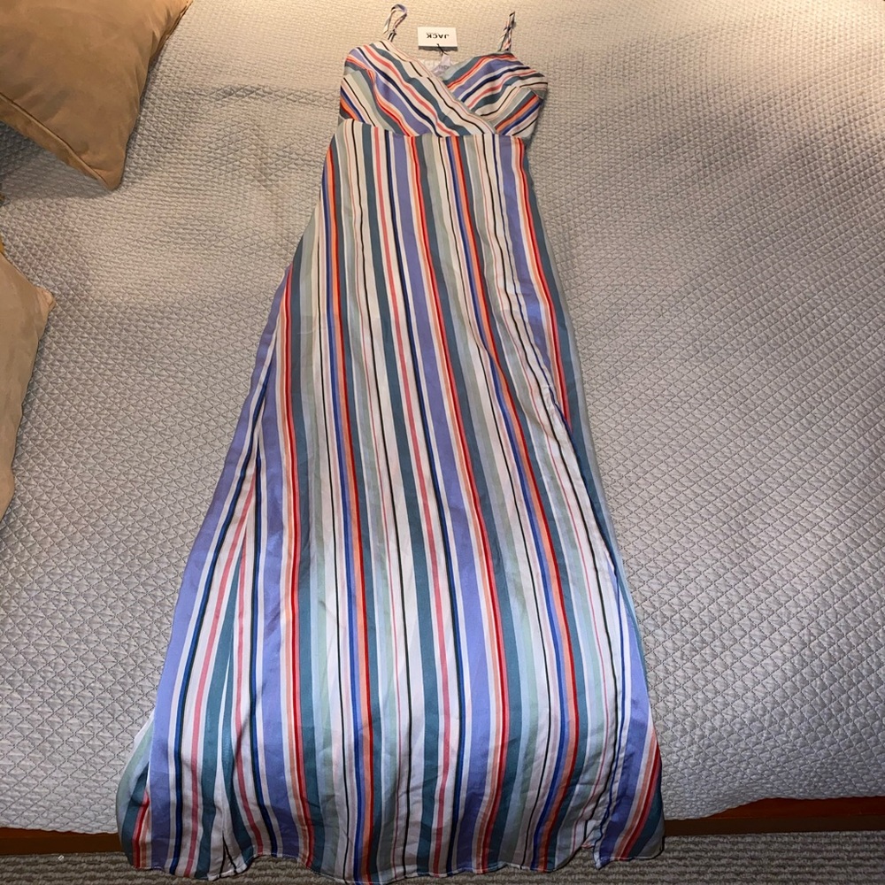 Striped Silky maxi dress Jack by BB Dakota NWT